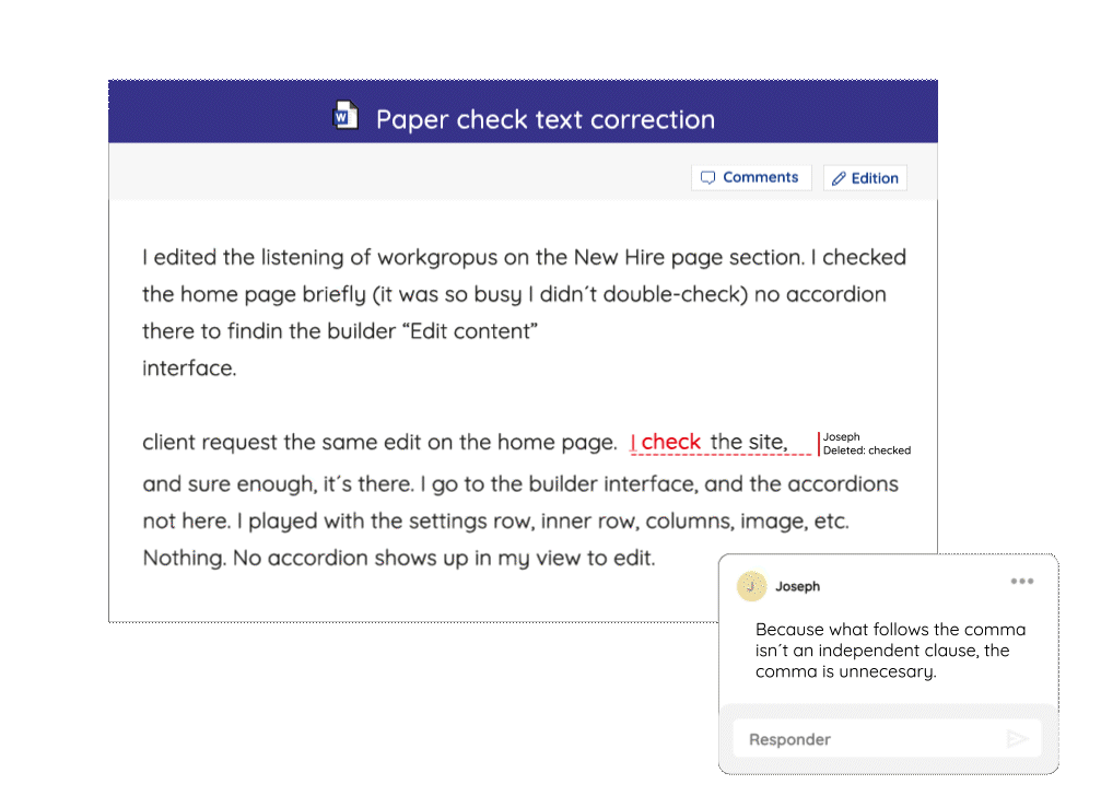 Professional editing and proofreading services