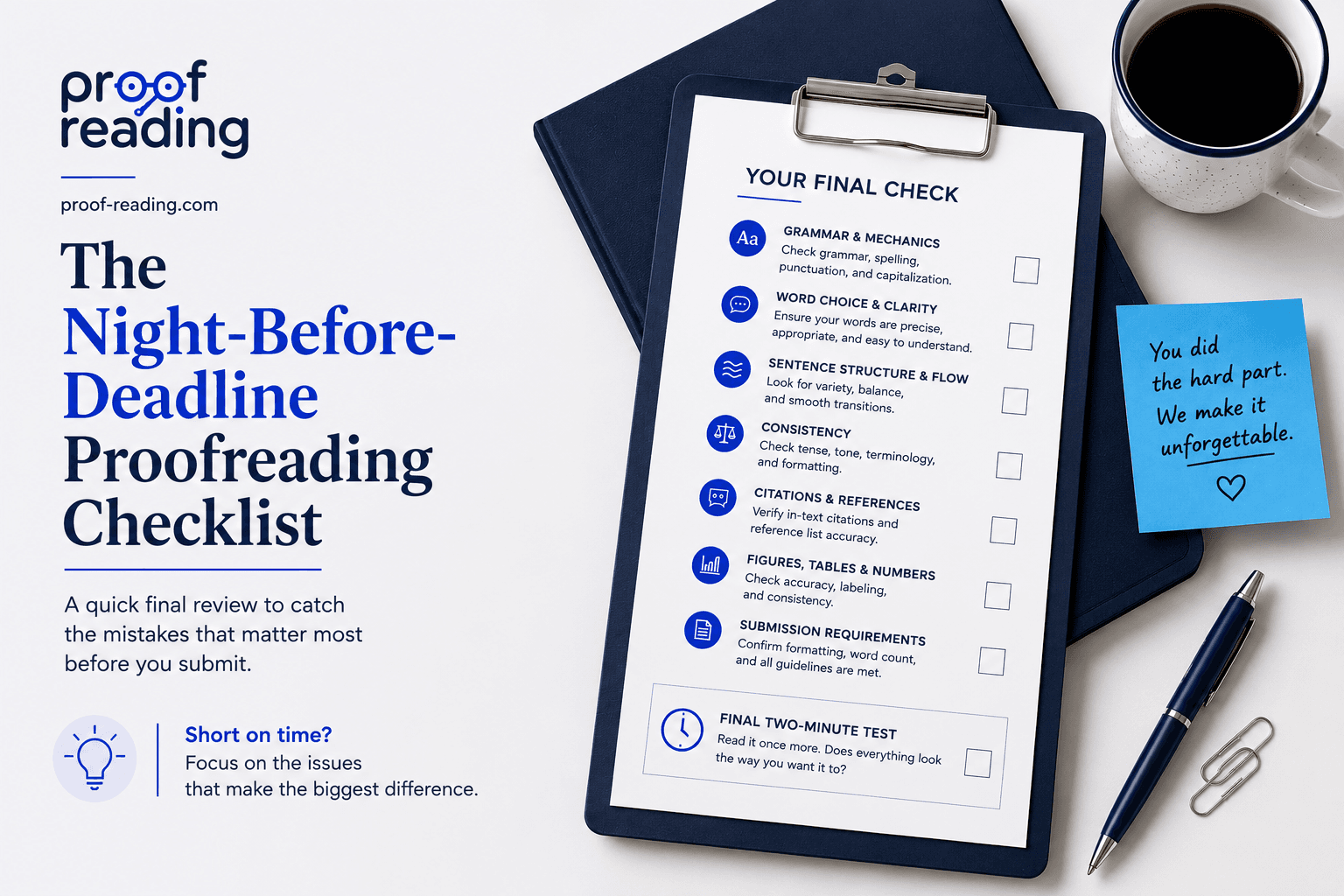 Cover image for resource: The Night-Before-Deadline Proofreading Checklist