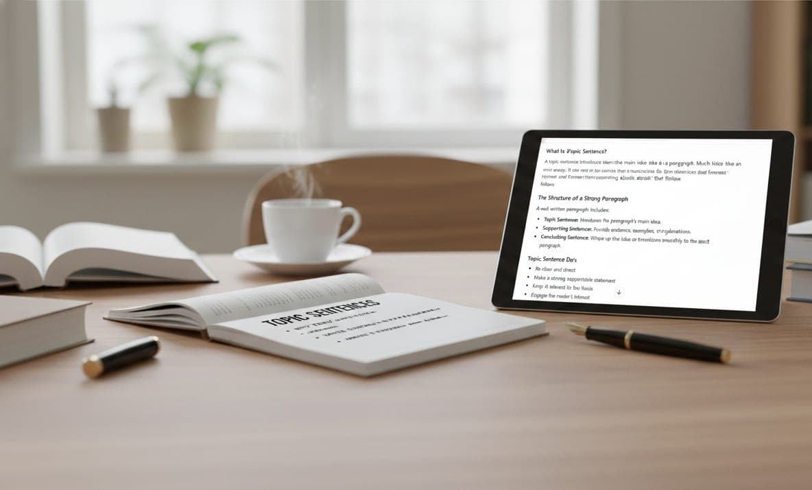 Cover image for resource: Topic Sentences: How to Start Strong Paragraphs
